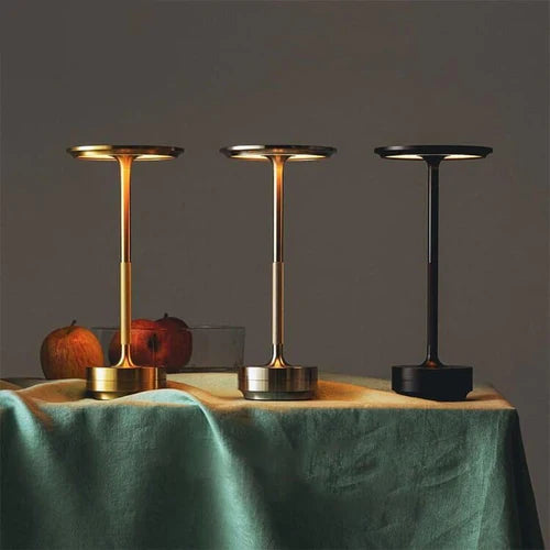 Luxe Wireless LED Table Lamp - Luna Glow-Gold-State of Style