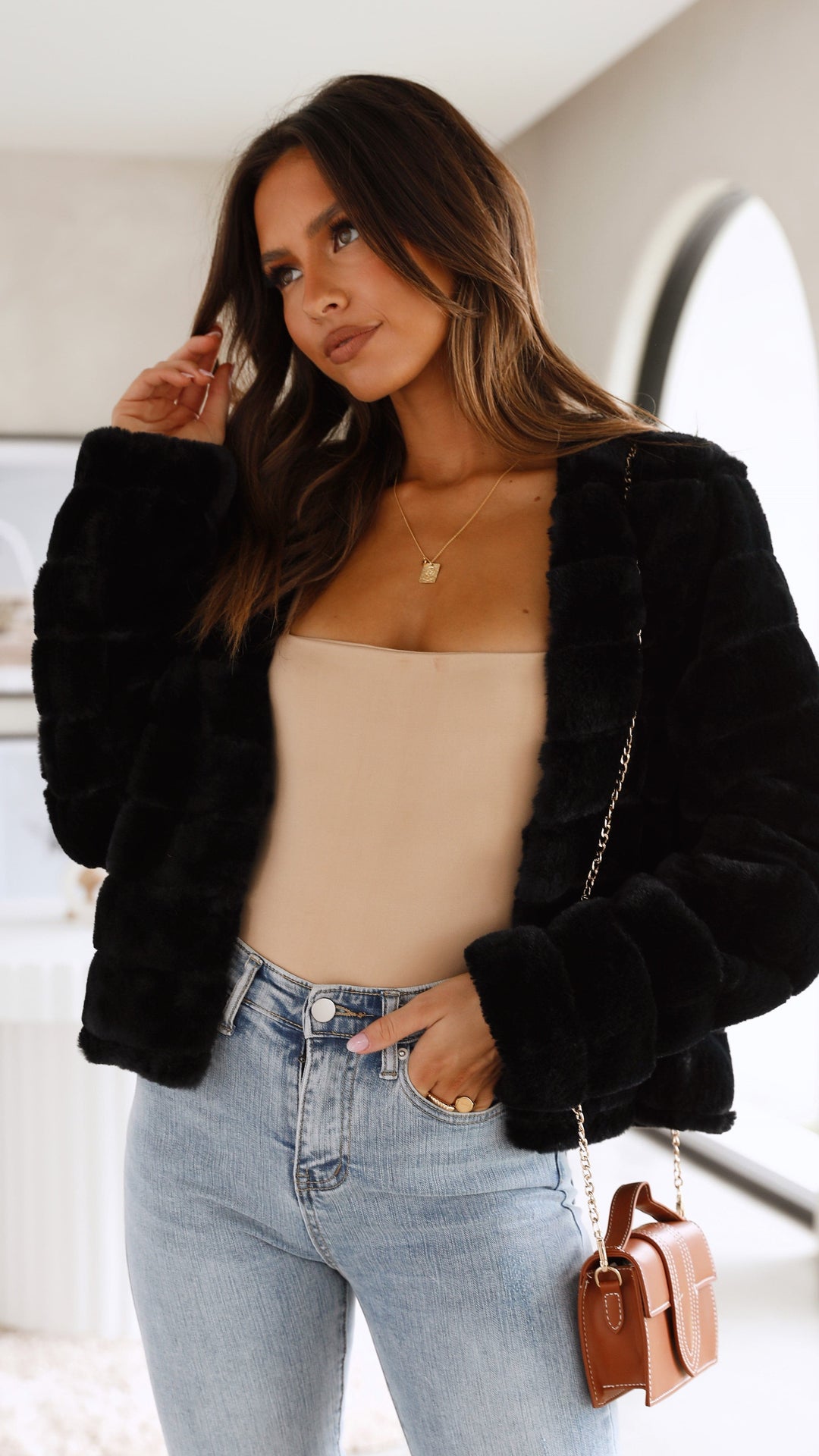 Luxe Women's Crop Jacket - Veloura-Black-XS-State of Style