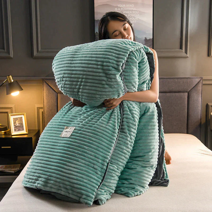 Luxurious and Comfortable Duvet Cover - DreamWeave-150×200 cm incl. 2 pillowcases-Light Blue-State of Style