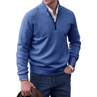 Luxurious and Comfortable Men's Sweater - Logan-Blue-M-State of Style