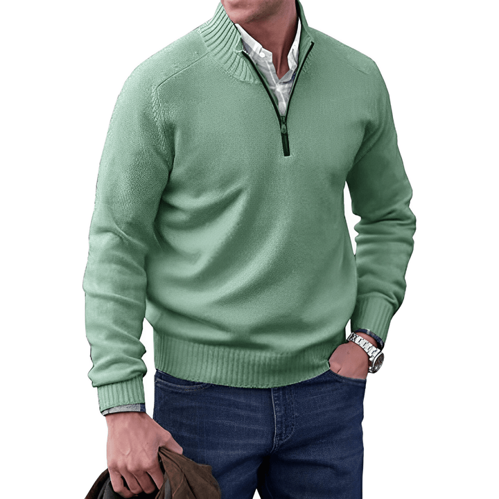 Luxurious and Comfortable Men's Sweater - Logan-Green-M-State of Style