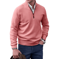 Luxurious and Comfortable Men's Sweater - Logan-Pink-M-State of Style