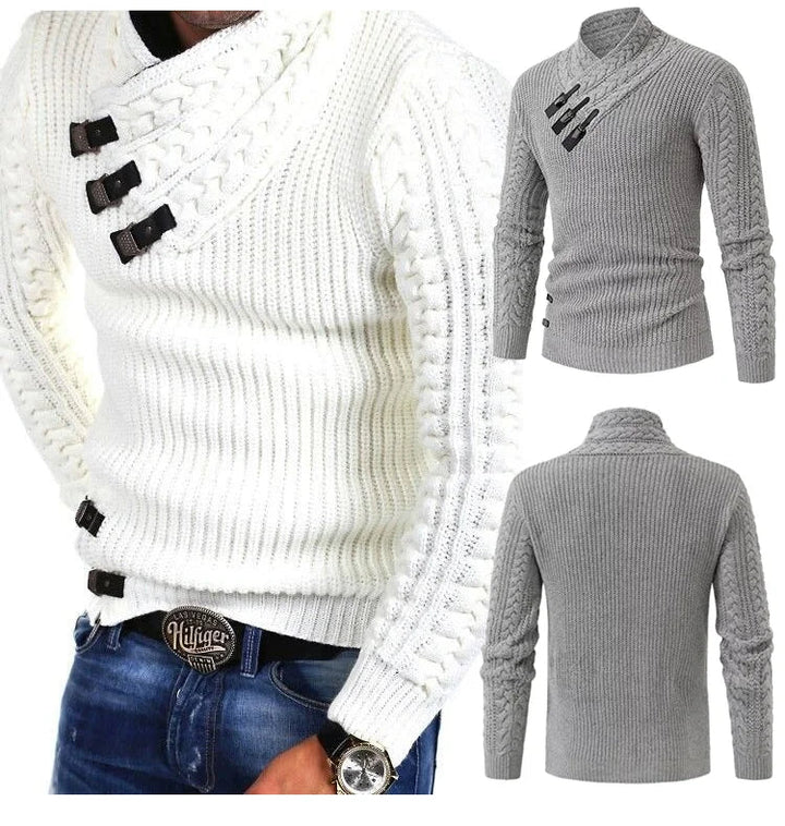 Luxurious Cashmere Sweater for Men – Oliver-Black-S-State of Style