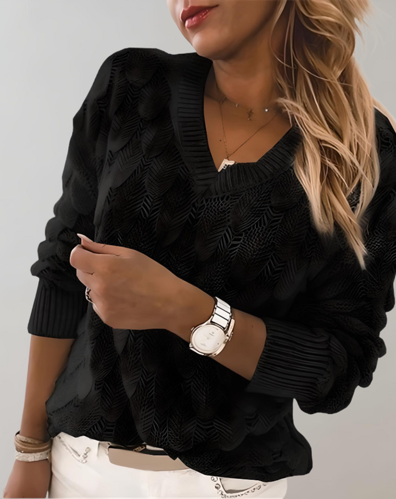 Luxurious Ladies Sweater - Mila-Black-XS-State of Style
