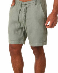 Luxurious Linen Men's Shorts - Armand-Beige-S-State of Style