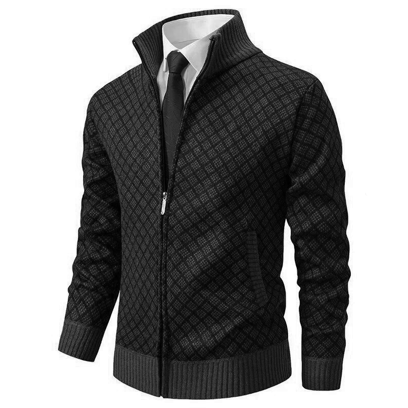 Luxurious Men's Knitted Jumper - Oliver-Black-XS-State of Style