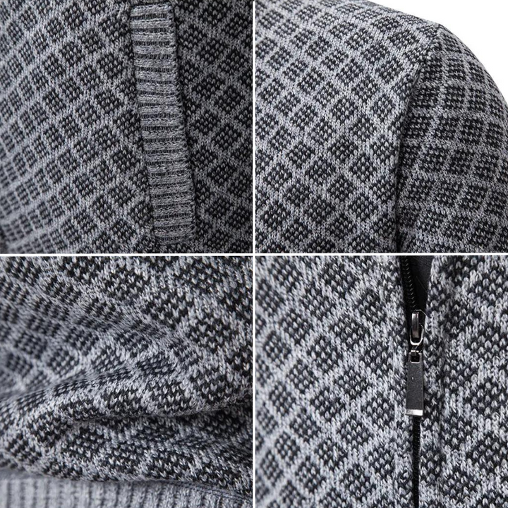 Luxurious Men's Knitted Jumper - Oliver-Grey-XS-State of Style