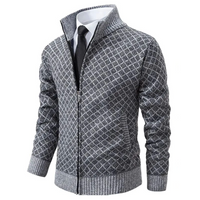 Luxurious Men's Knitted Jumper - Oliver-Grey-XS-State of Style