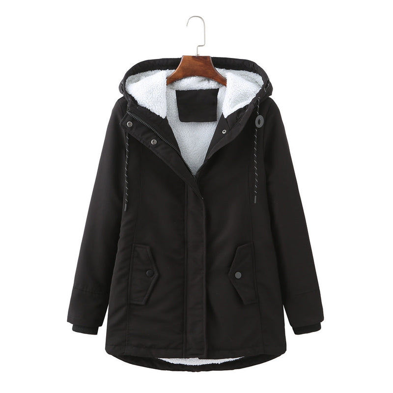 Luxurious Women's Winter Coat – Aurora-Olive Green-S-State of Style