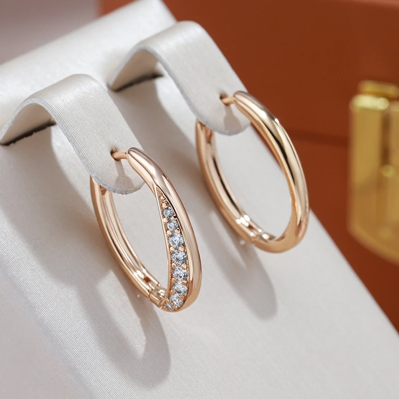 Luxurious Zirconia Earrings in Gold – Helena-State of Style