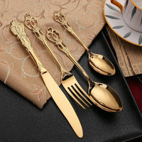Luxury 24-Piece Cutlery Set - RoyalCutlery-Gold-State of Style