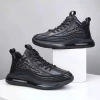 Luxury Air Cushion Men's Sneakers - Mason-6-Black-State of Style