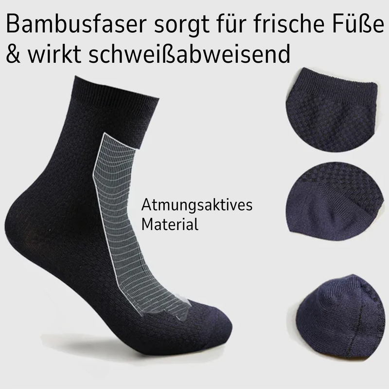 Luxury Bamboo Socks - BambooSoft-1 + 1 Free-Black-5-7-State of Style