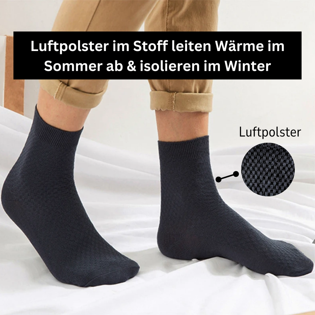 Luxury Bamboo Socks - BambooSoft-1 + 1 Free-Black-5-7-State of Style