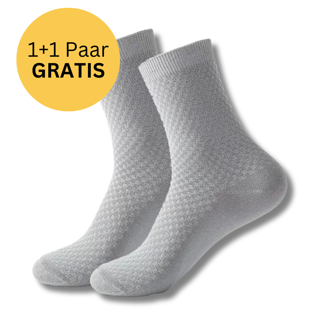 Luxury Bamboo Socks - BambooSoft-1 + 1 Free-Grey-5-7-State of Style