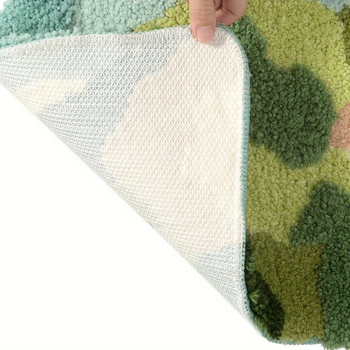 Luxury Bath Mat with Floral Pattern, Extra Soft and Absorbent - Florina-Happy Flower Forest-45x70CM-State of Style
