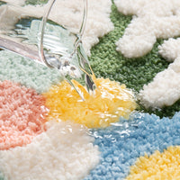 Luxury Bath Mat with Floral Pattern, Extra Soft and Absorbent - Florina-Happy Flower Forest-45x70CM-State of Style