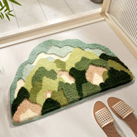 Luxury Bath Mat with Floral Pattern, Extra Soft and Absorbent - Florina-Happy Flower Forest-45x70CM-State of Style