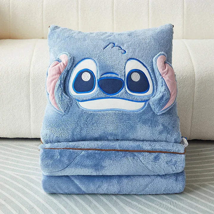Luxury Cartoon Blanket and Cushion Set - Nomi-Single (105x145cm)-Stitch-State of Style