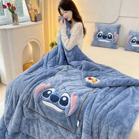Luxury Cartoon Blanket and Cushion Set - Nomi-Single (105x145cm)-Stitch-State of Style