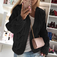 Luxury Cashmere Ladies Cardigan - Camille-Black-S-State of Style