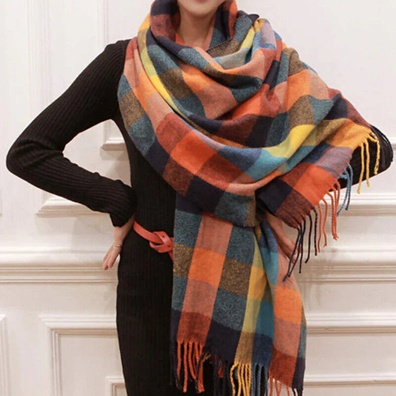 Luxury Cashmere Ladies Scarf - Marlowe-Rainbow 1-State of Style