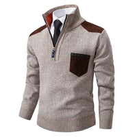 Luxury Cashmere Men's Pullover - Archer-Beige-M-State of Style