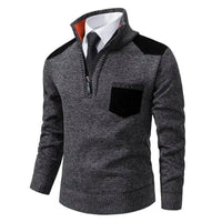 Luxury Cashmere Men's Pullover - Archer-Dark Grey-M-State of Style