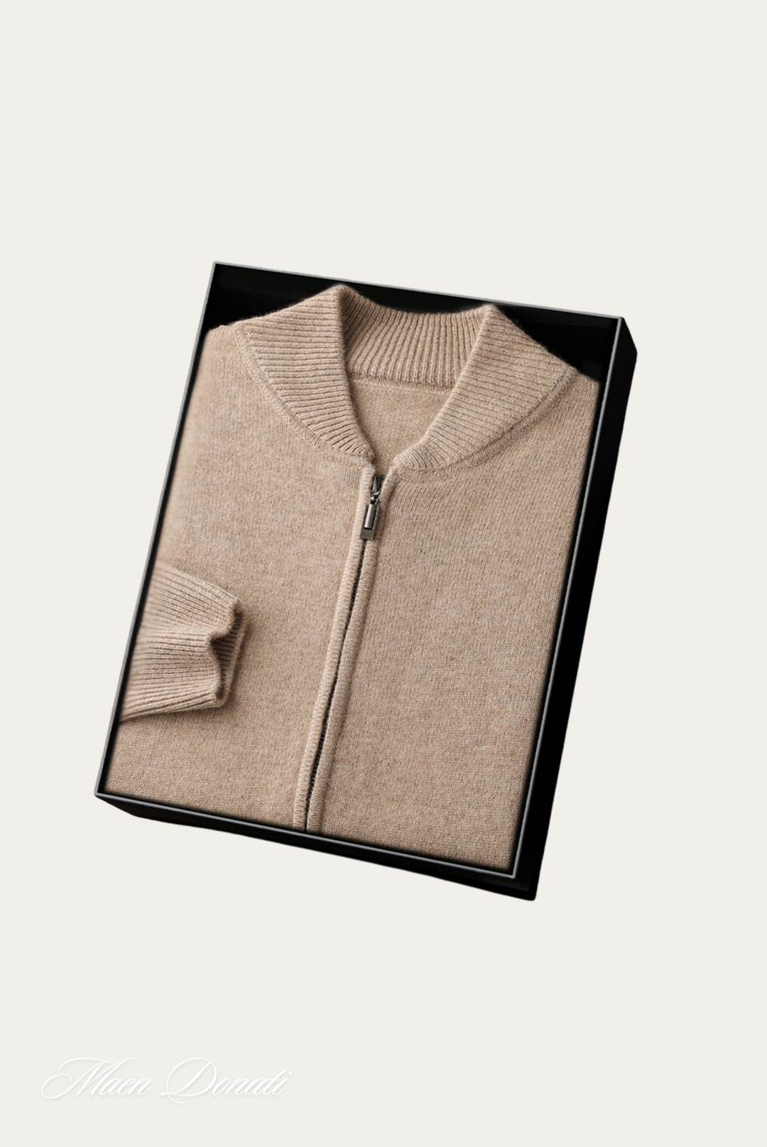 Luxury Cashmere Men's Sweater - Lucas-Light Brown-M-State of Style