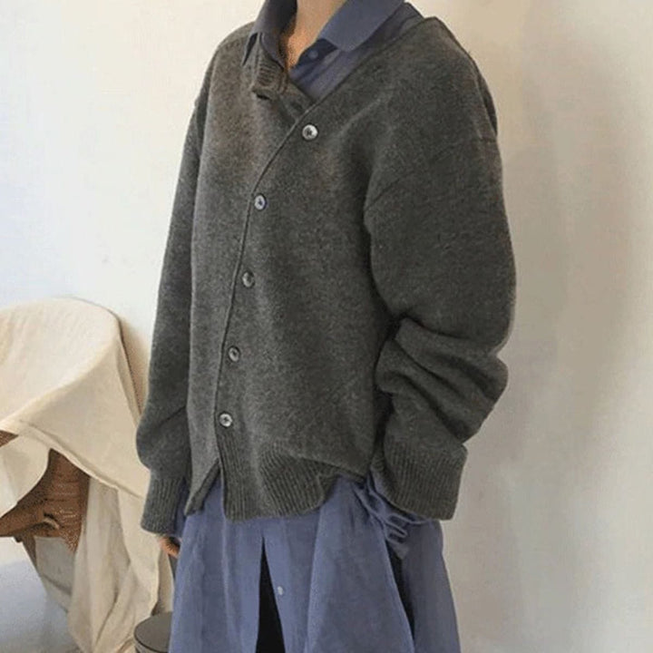 Luxury Cashmere Vest with Button Details - Aurora-Brown-S-State of Style