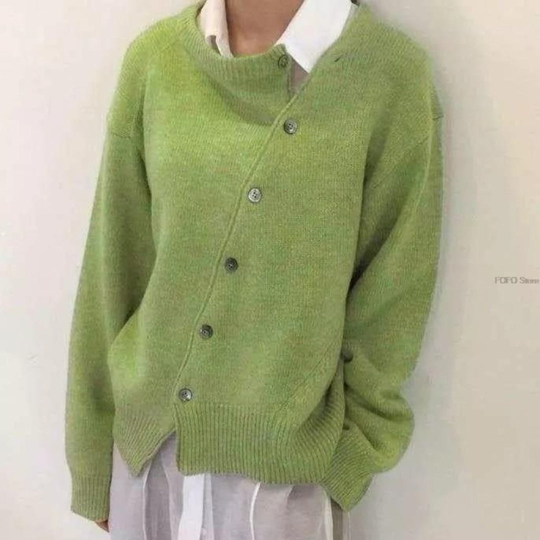 Luxury Cashmere Vest with Button Details - Aurora-Green-S-State of Style