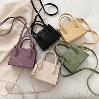 Luxury Crocodile Leather Handbag | Elegant & Timeless Design-Black-22cm x 17cm x 8cm-State of Style