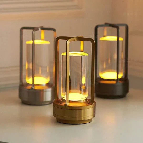 Luxury Crystal Table Lamp - LumiCrystal-Black-State of Style