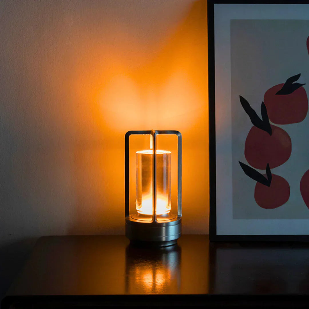 Luxury Crystal Table Lamp - LumiCrystal-Black-State of Style