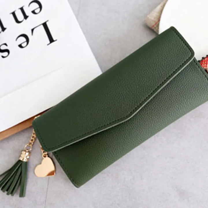 Luxury Designer Wallets – Short PU Cardholders & Long Leather Purses-Pink-State of Style