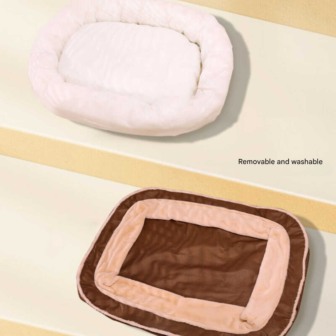 Luxury Dog Bed with Removable Cover - CozyPaw™-Dark blue-S-State of Style