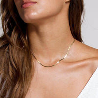 Luxury Flat Necklace - Elvira-Gold-State of Style