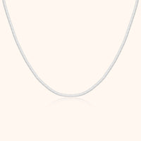 Luxury Flat Necklace - Elvira-Silver-State of Style
