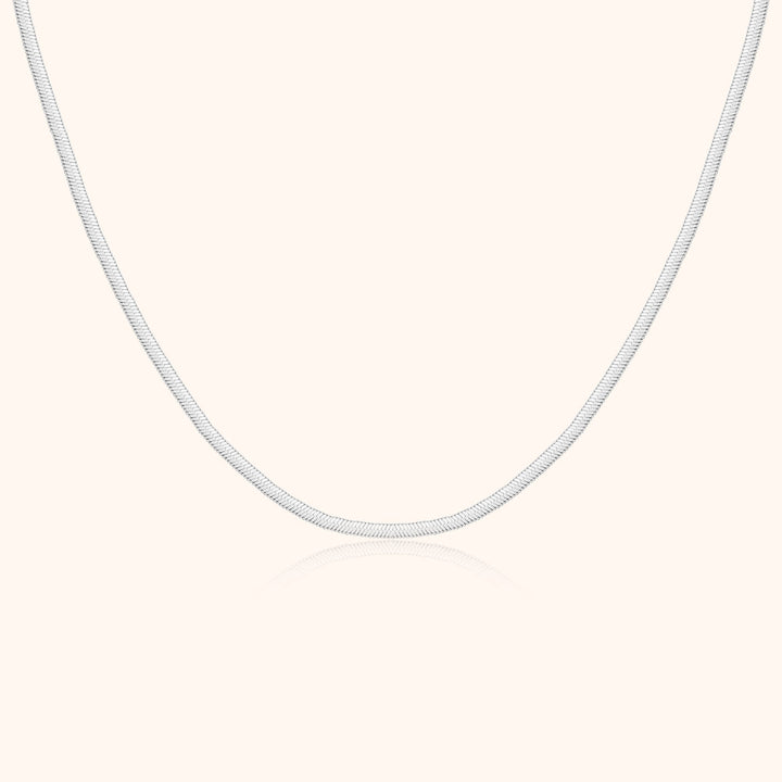Luxury Flat Necklace - Elvira-Silver-State of Style