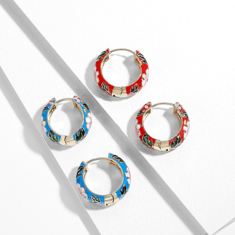 Luxury Flower Earrings - Roselle-Black-State of Style