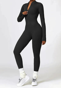 Luxury Full-Body Romper with Long Sleeves - Lisa-Black-XS-State of Style