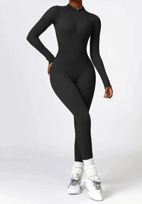 Luxury Full-Body Romper with Long Sleeves - Lisa-Black-XS-State of Style