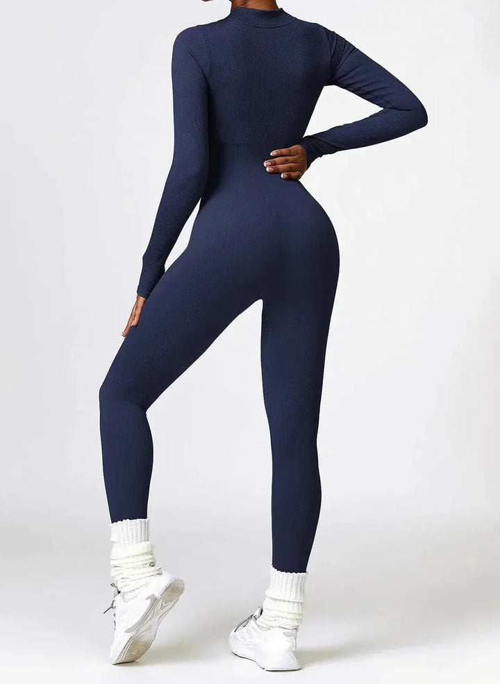 Luxury Full-Body Romper with Long Sleeves - Lisa-Black-XS-State of Style