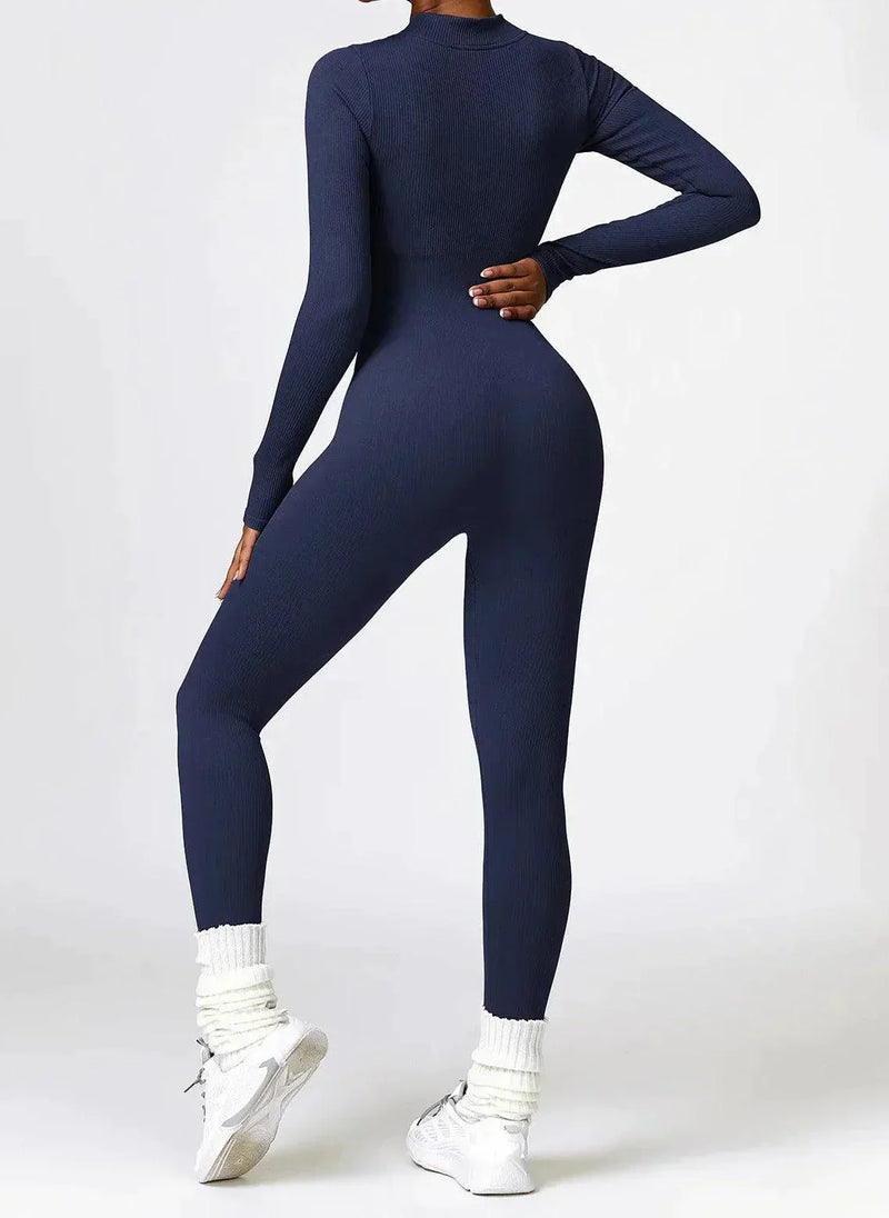 Luxury Full-Body Romper with Long Sleeves - Lisa-Black-XS-State of Style