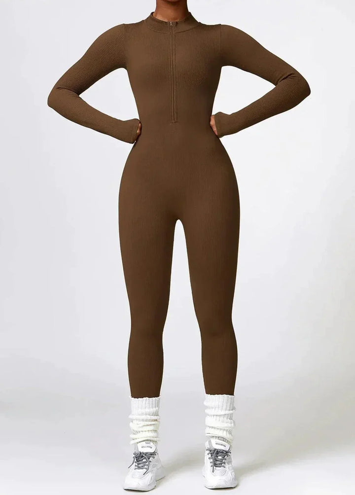 Luxury Full-Body Romper with Long Sleeves - Lisa-Black-XS-State of Style