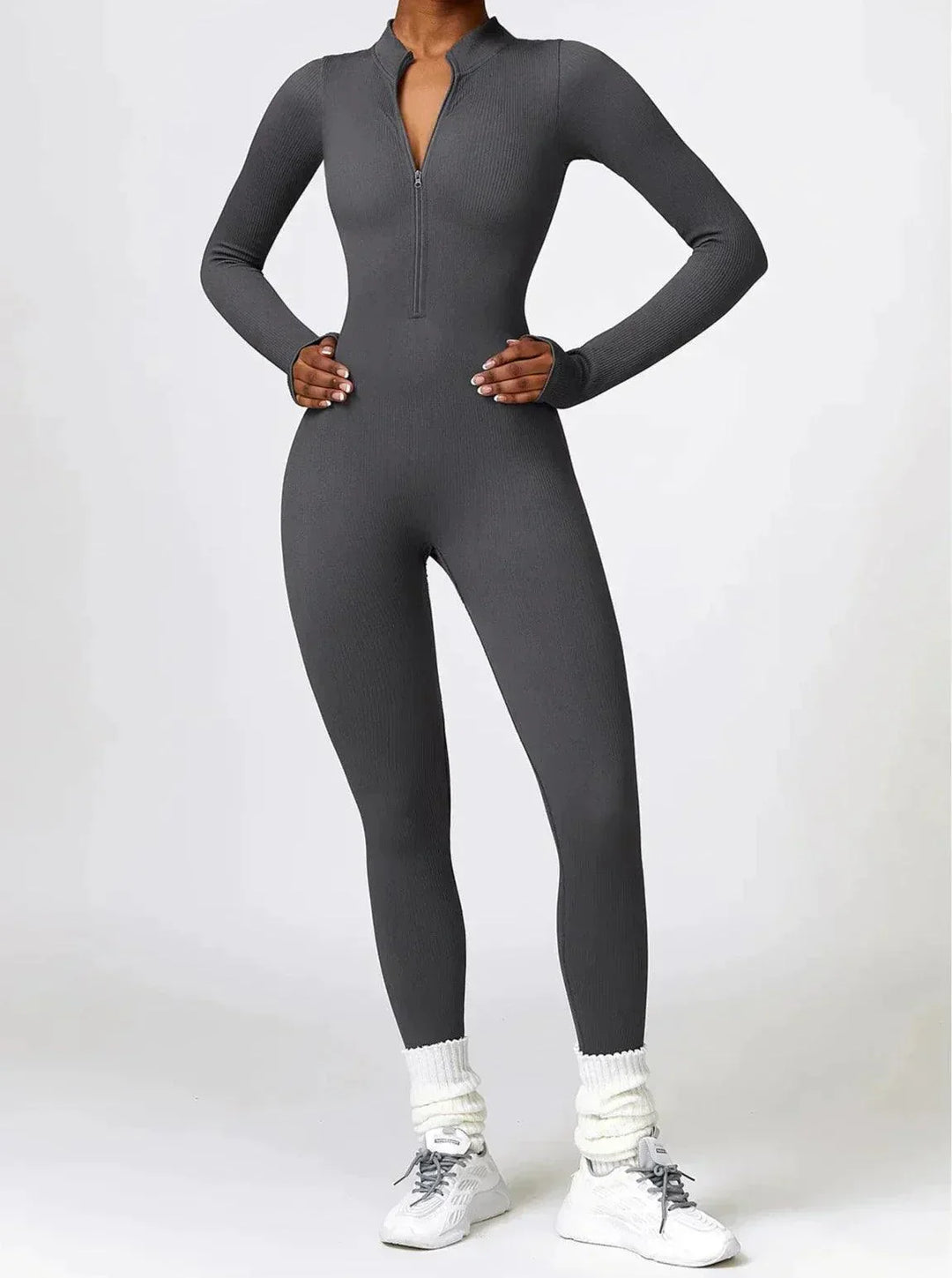 Luxury Full-Body Romper with Long Sleeves - Lisa-Black-XS-State of Style