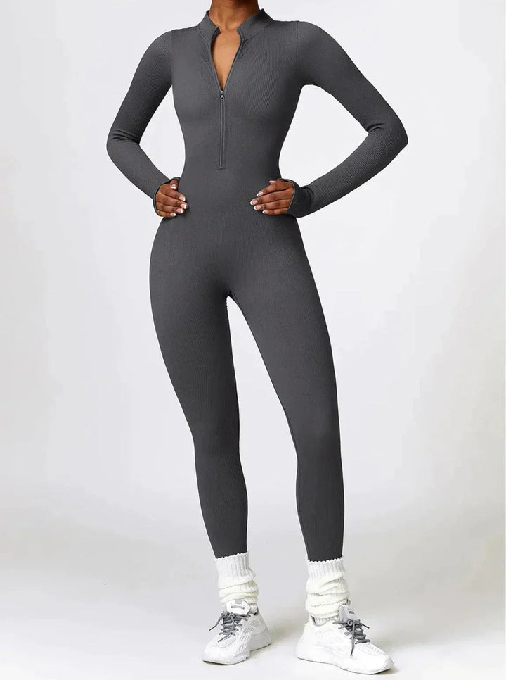 Luxury Full-Body Romper with Long Sleeves - Lisa-Black-XS-State of Style