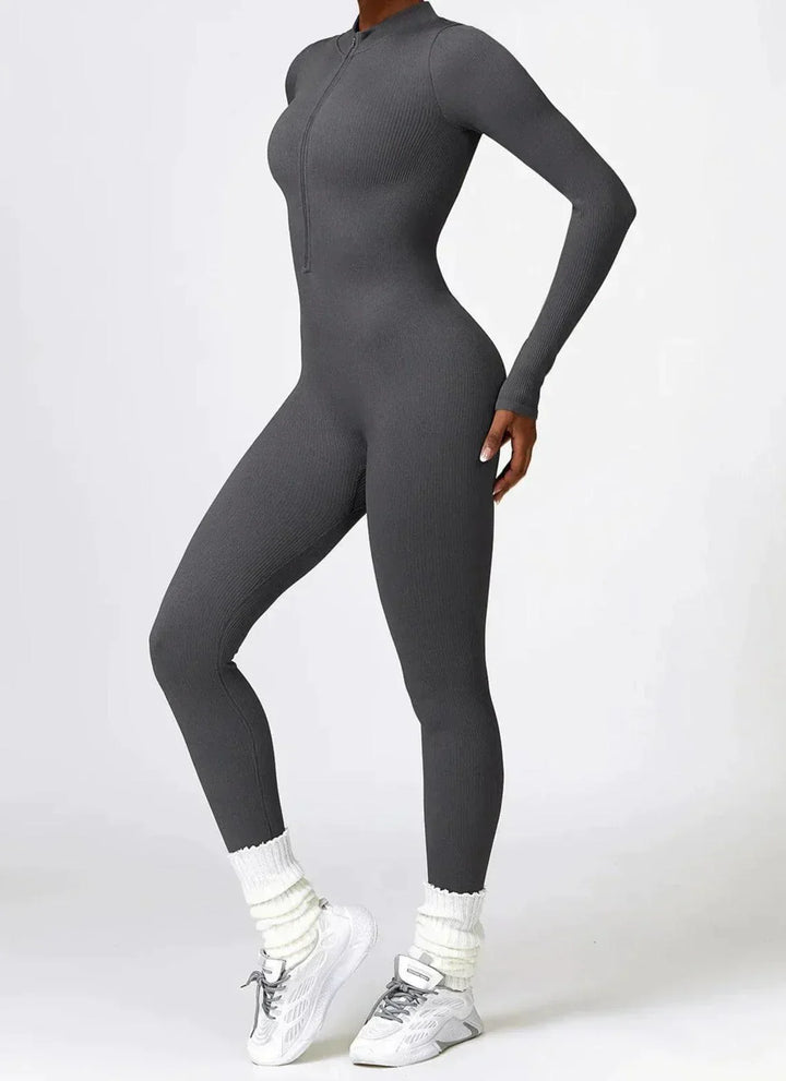 Luxury Full-Body Romper with Long Sleeves - Lisa-Black-XS-State of Style