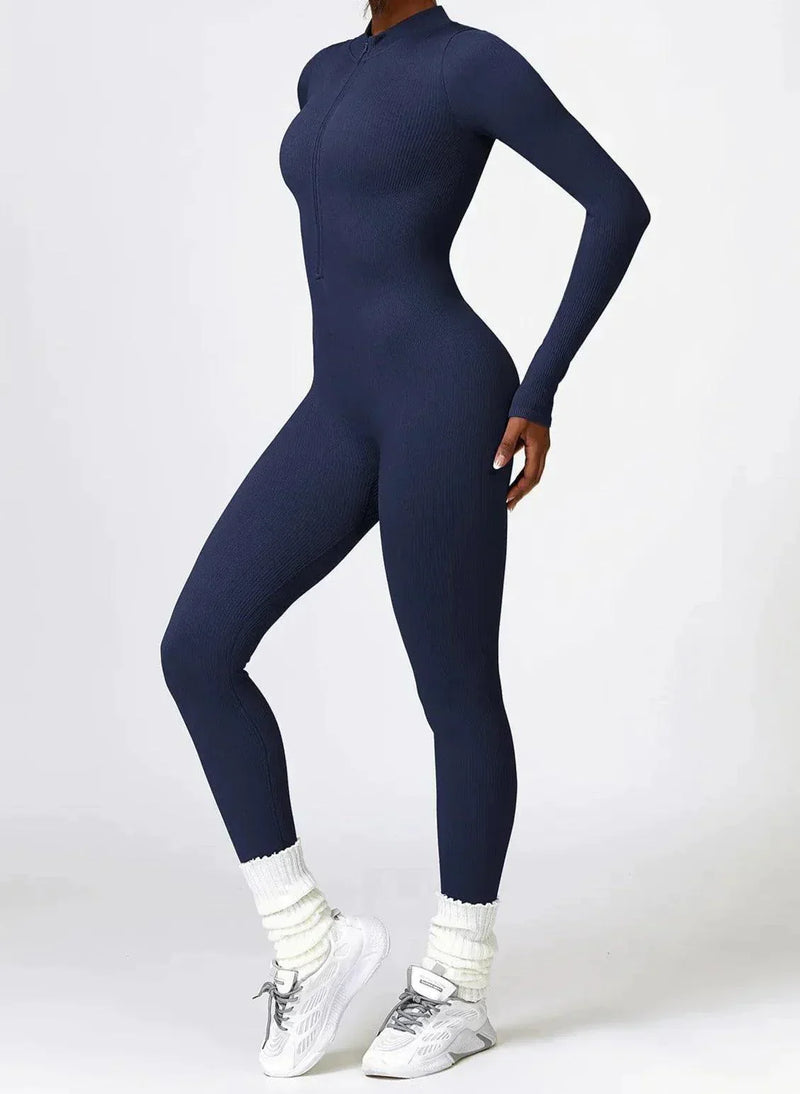 Luxury Full-Body Romper with Long Sleeves - Lisa-Black-XS-State of Style