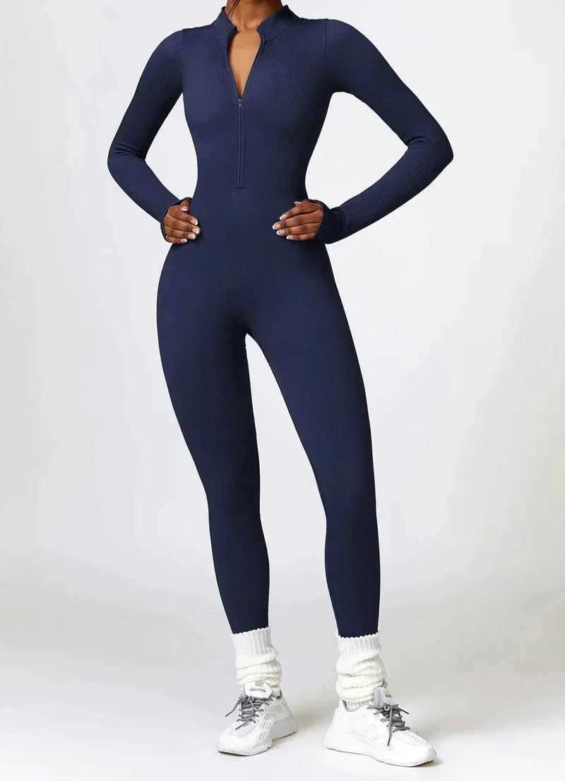 Luxury Full-Body Romper with Long Sleeves - Lisa-Black-XS-State of Style